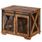 Dog Crate Furniture with Sliding Barn Door