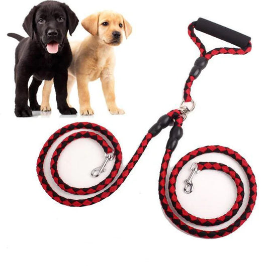 Ultimate Dual-Handle Dog Walking Leash - Premium Quality, Reflective Rope for Optimal Safety