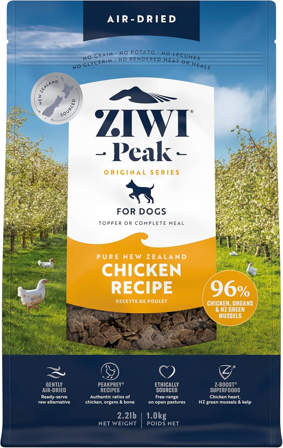 Peak Air-Dried Dog Food – Beef - All Natural, High Protein, Grain Free, Limited Ingredient W/ Superfoods (16Oz)