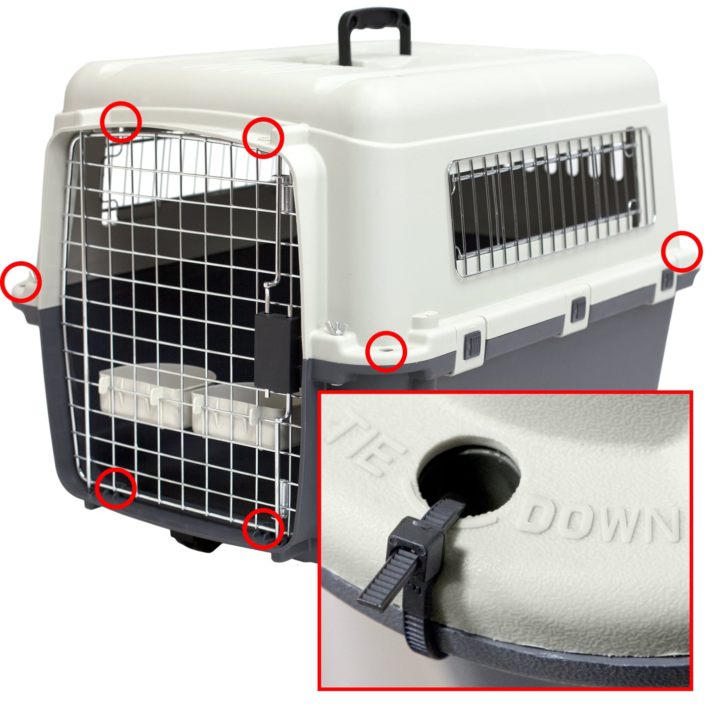 Plastic Dog IATA Airline Approved Kennel Carrier, Small, 1 Piece