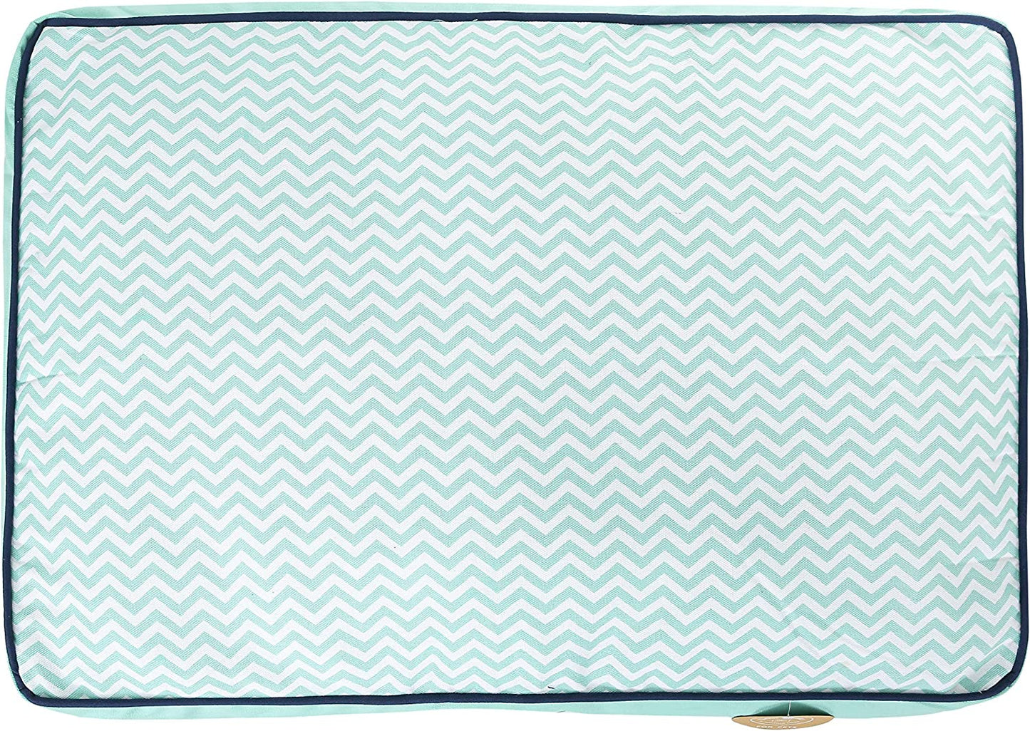 Now House for Pets by Jonathan Adler Teal Chevron Cushion Dog Bed, Medium Medium Dog Bed Washable Dog Bed for Medium Dogs by  (FF15503)