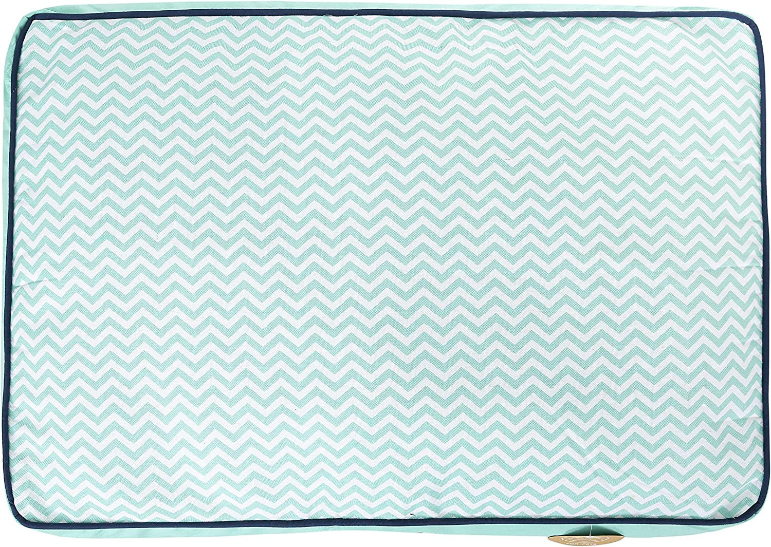 Now House for Pets by Jonathan Adler Teal Chevron Cushion Dog Bed, Medium Medium Dog Bed Washable Dog Bed for Medium Dogs by  (FF15503)