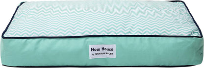 Now House for Pets by Jonathan Adler Teal Chevron Cushion Dog Bed, Medium Medium Dog Bed Washable Dog Bed for Medium Dogs by  (FF15503)