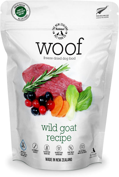 WOOF Freeze Dried Dog Food - Wild Brushtail Recipe, High Protein Dog Treats, Dog Food Toppers & Meals, 2.2 Lb