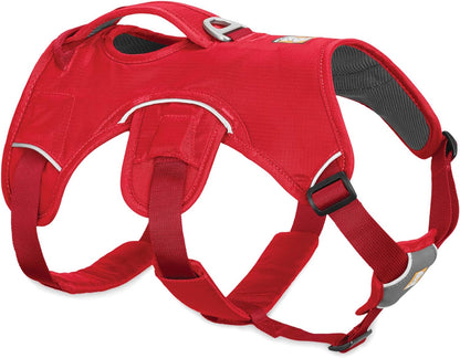 , Web Master, Multi-Use Support Dog Harness, Hiking and Trail Running, Service and Working, Everyday Wear, Red Currant, Medium