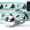 Glow in the Dark Cat Collar with Safety Buckle and Removable Bell Cat Collar Kitten Collar Teal Cat Collar