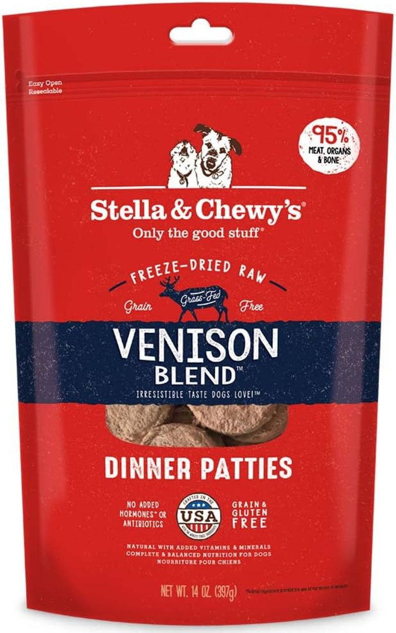 Freeze Dried Raw Dinner Patties – Grain Free Dog Food, Protein Rich Stella’S Super Beef Recipe – 14 Oz Bag