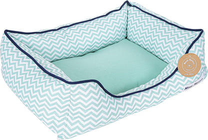 Now House for Pets by Jonathan Adler Teal Chevron Cushion Dog Bed, Medium Medium Dog Bed Washable Dog Bed for Medium Dogs by  (FF15503)