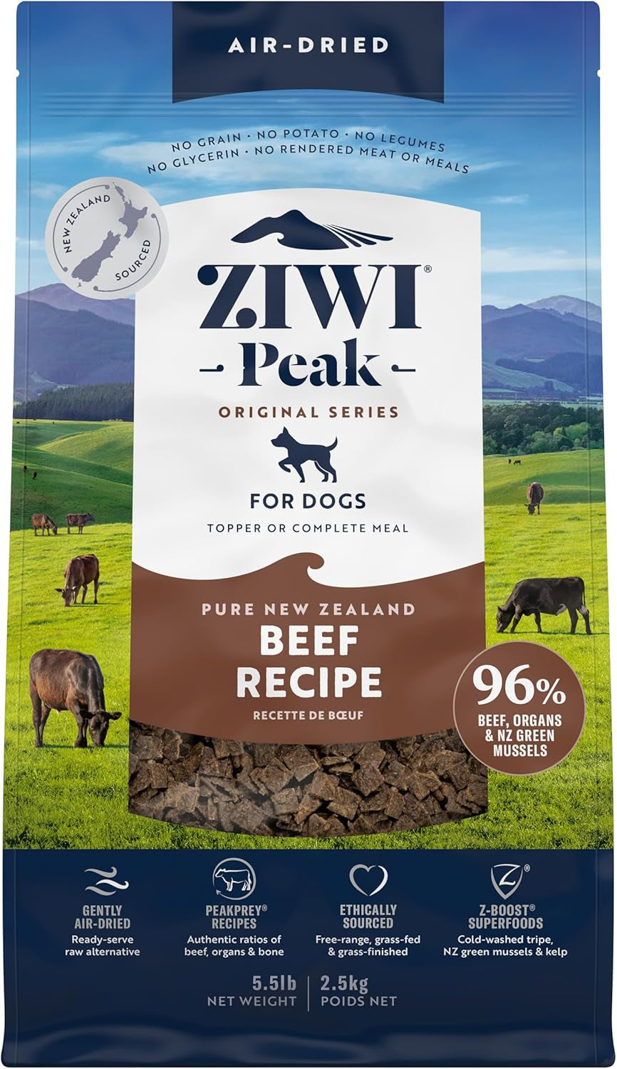 Peak Air-Dried Dog Food – Beef - All Natural, High Protein, Grain Free, Limited Ingredient W/ Superfoods (16Oz)