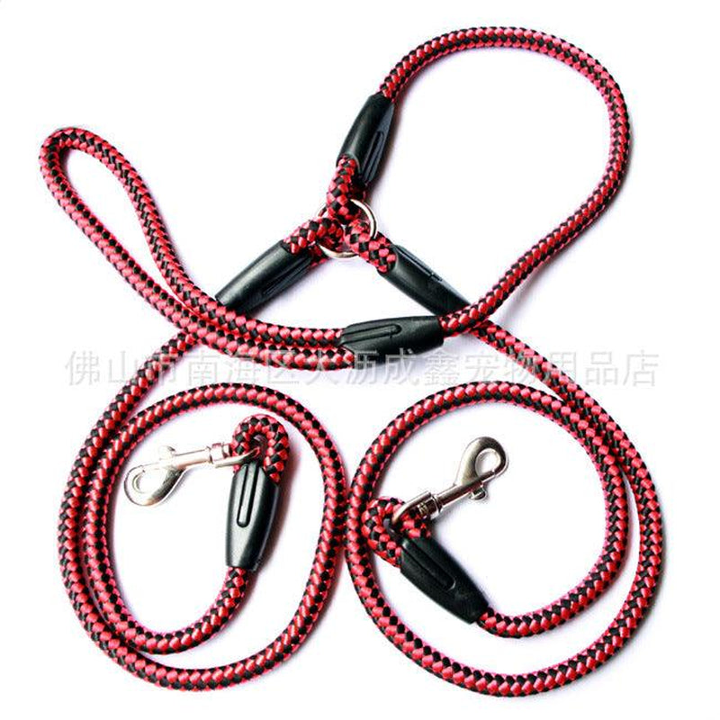 Ultimate Dual-Handle Dog Walking Leash - Premium Quality, Reflective Rope for Optimal Safety