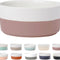 Dipper Ceramic Dog Bowl for Small and Large Breeds - Heavyweight and Durable Pet Food and Water Dish Crock, Dishwasher Safe, Modern (Light Grey, Large)