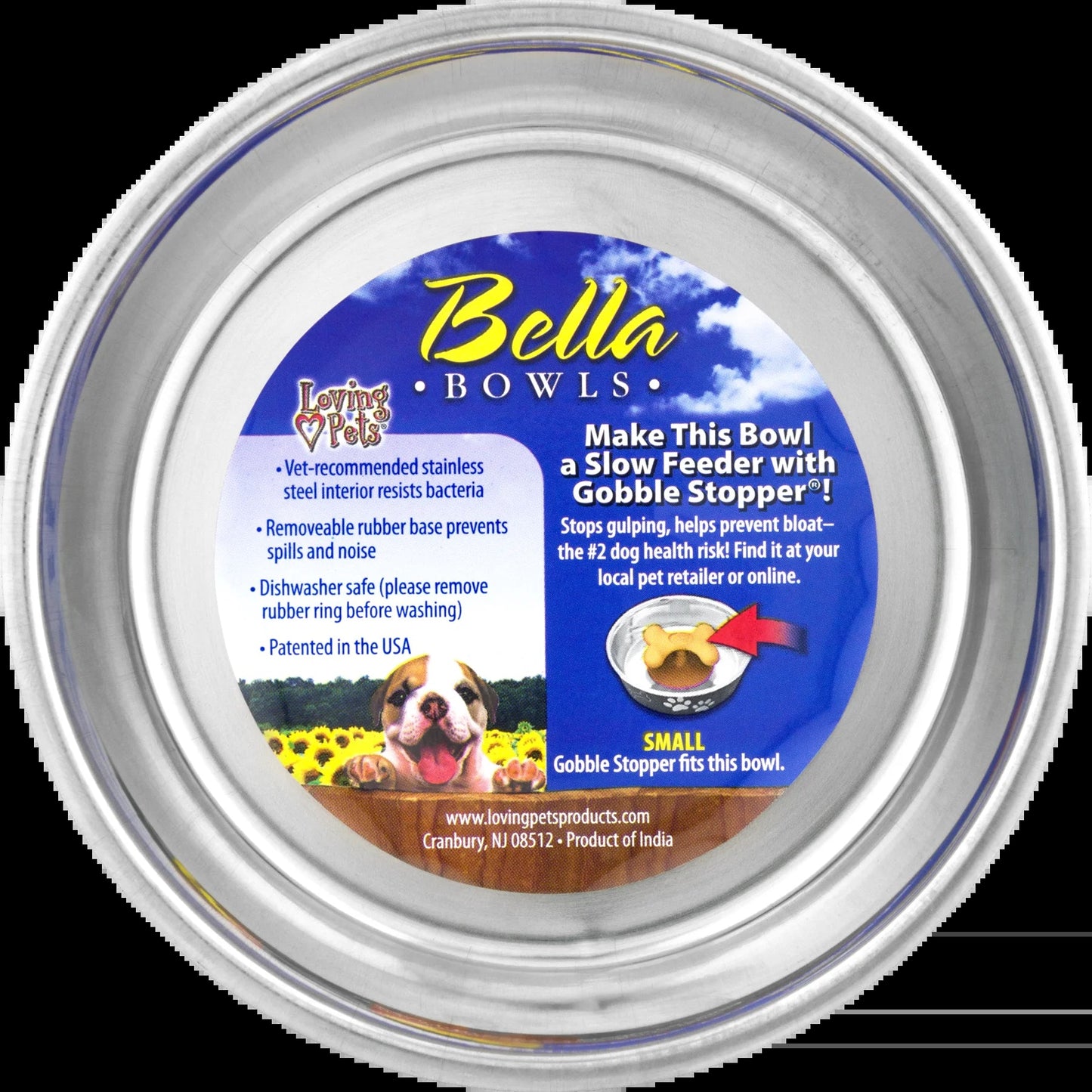 Loving Pets Bella Bowl Small Grape, 1.0 CT