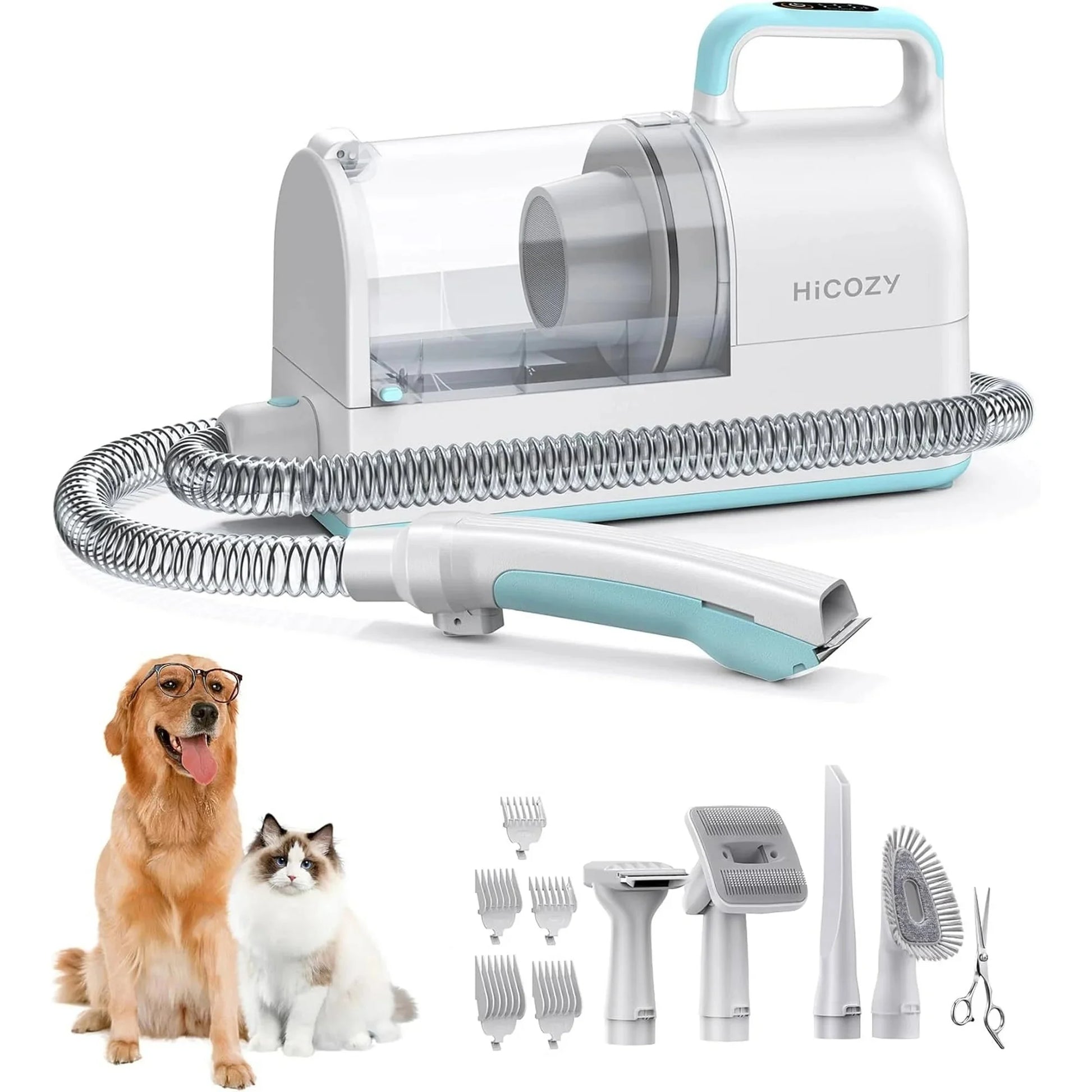 Pet Grooming Kit, Dog Clippers Tools Grooming Vacuum, Dog Hair Vacuum Suction,